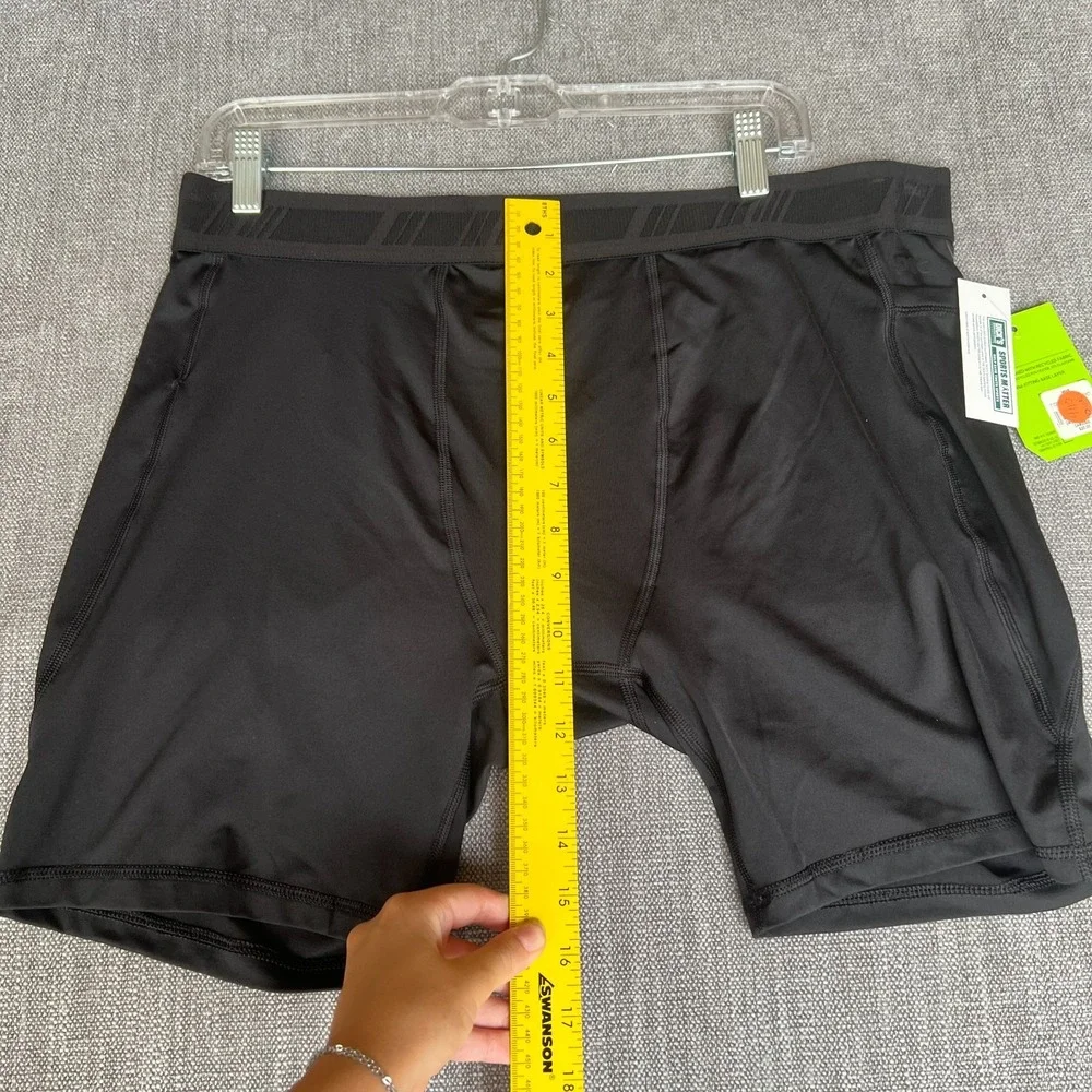 DSG Compression Shorts Mens 2XL Black Performance Stretch Tight Fit Base Layer